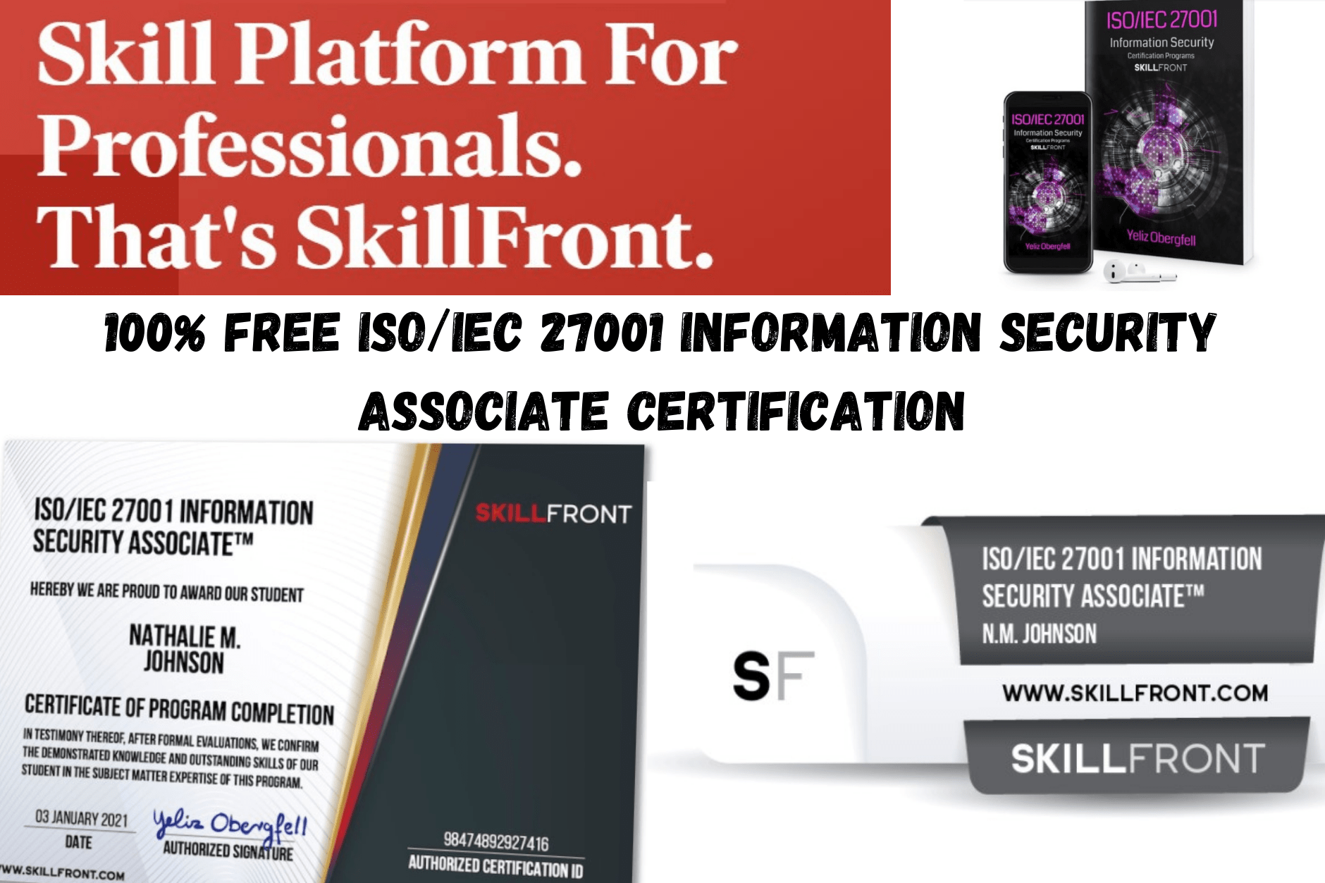 100% FREE ISO/IEC 27001 Information Security Associate Certification