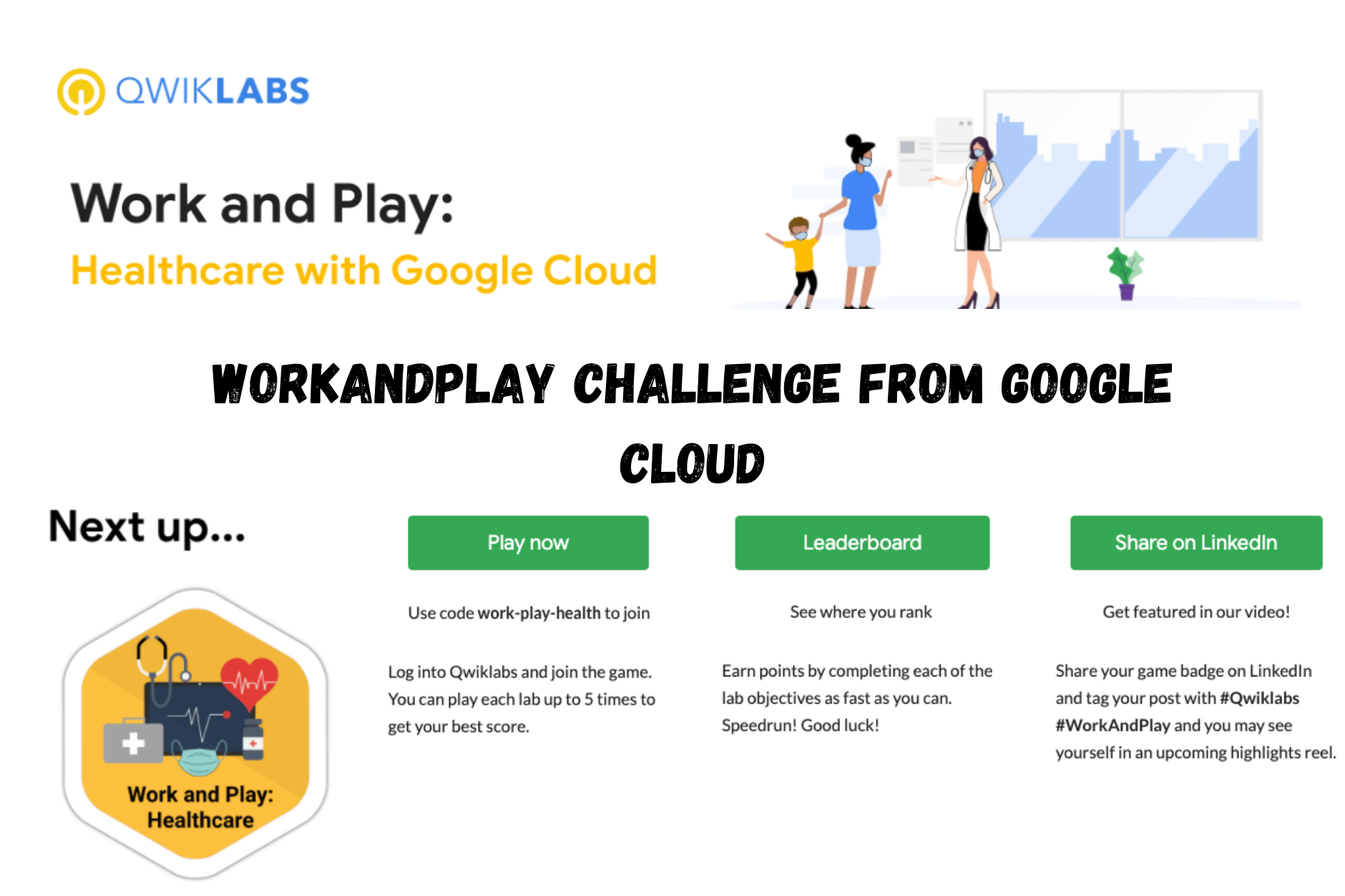 WorkAndPlay Challenge from Google Cloud