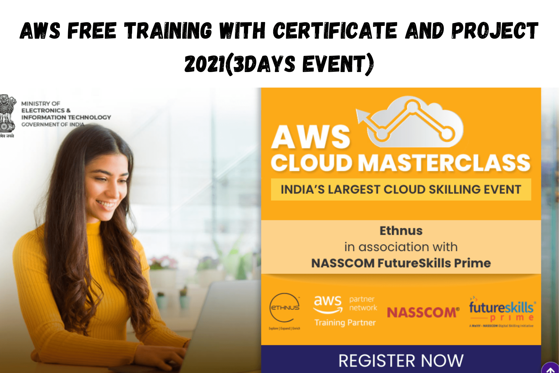 AWS Free training with certificate and Project 2021(3days event)