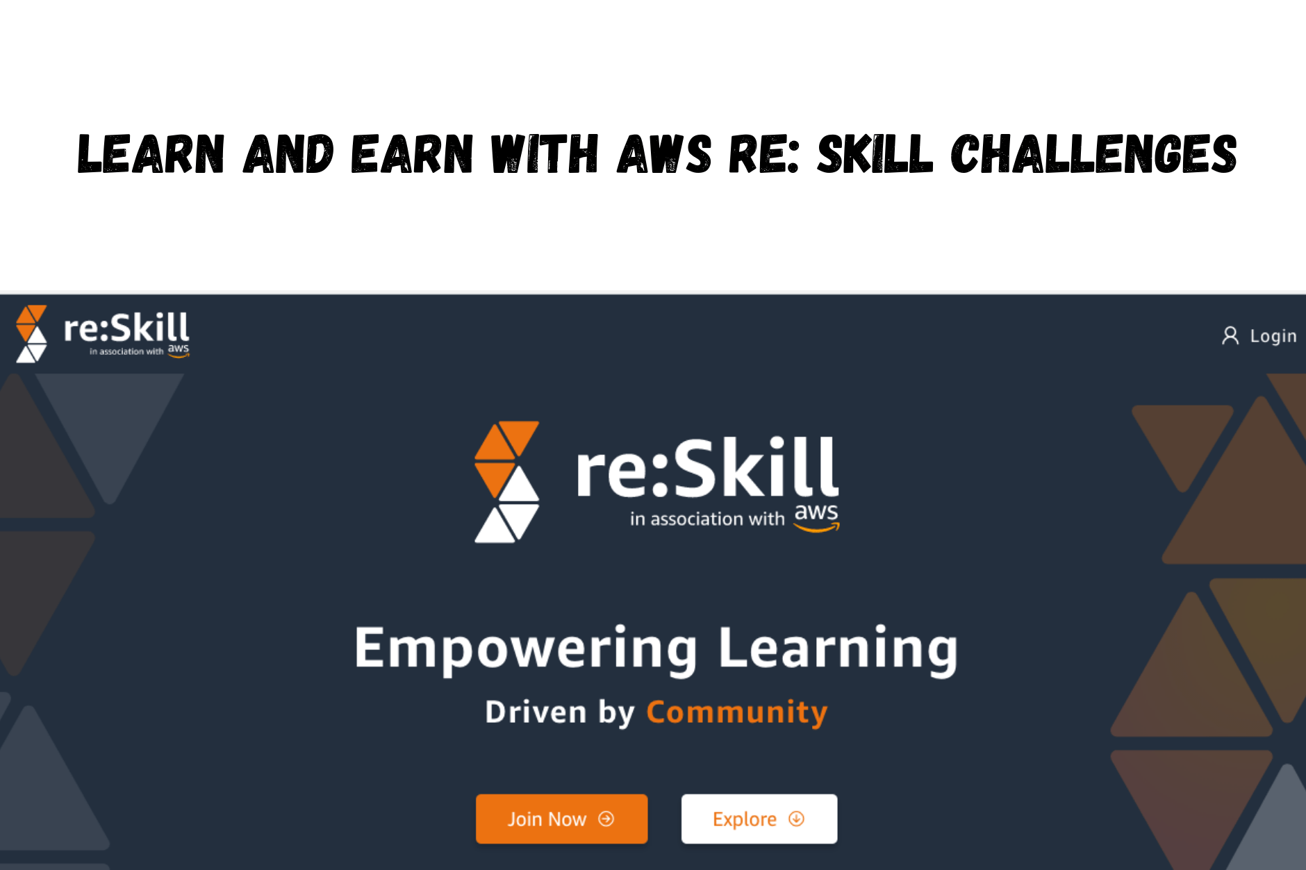 Learn and earn with AWS re: Skill challenges