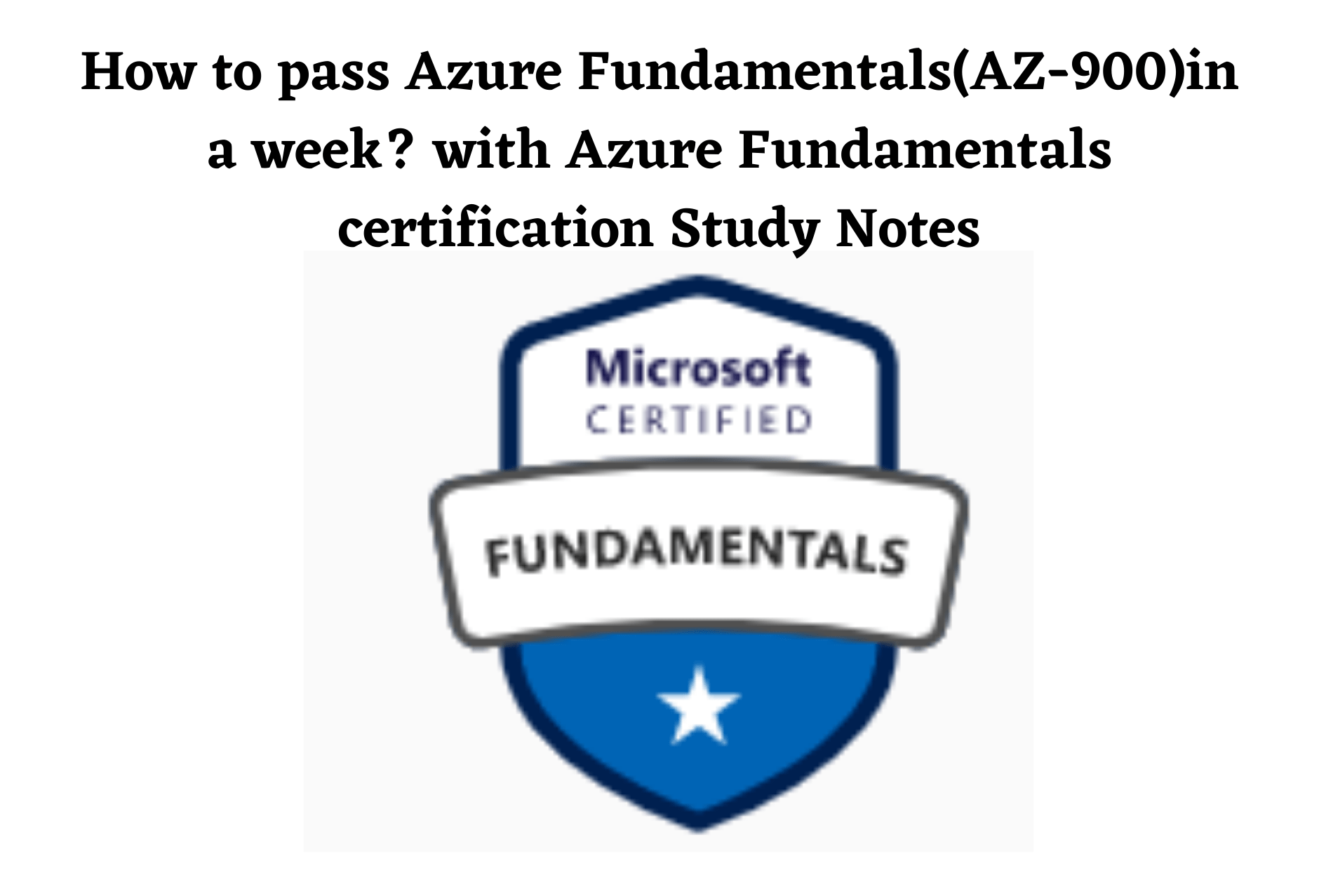 Azure AZ900 Exam Preparation Guide (Microsoft Azure Fundamentals)