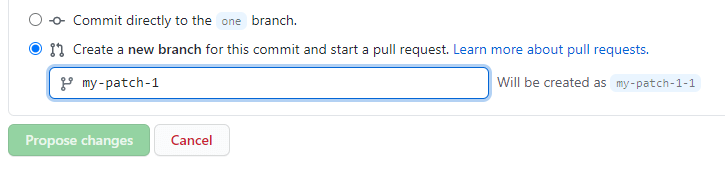 Pull request