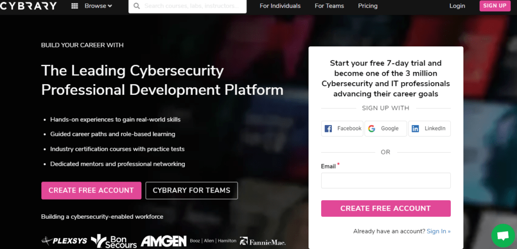   Free Cybersecurity courses &  certificates