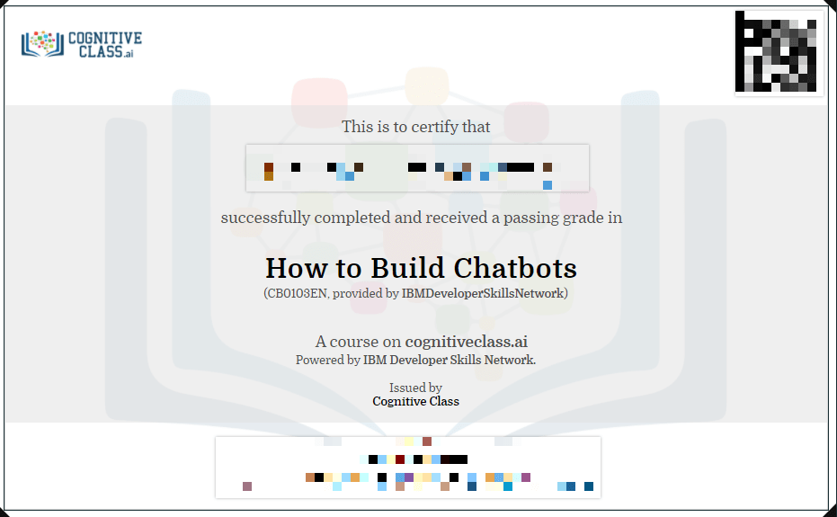 Free IBM Certification : How to Build Chatbots