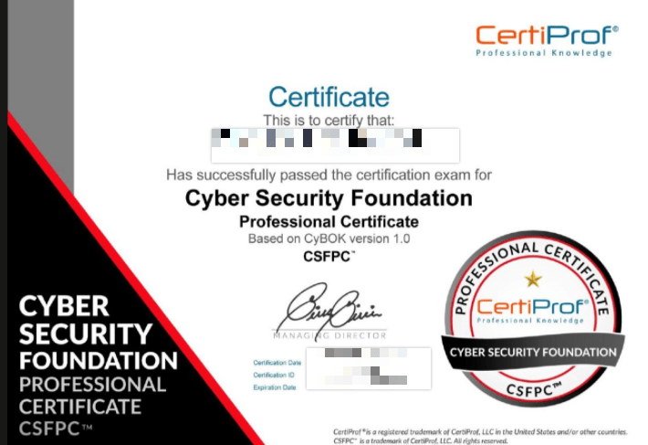 Free Cyber Security certification offer