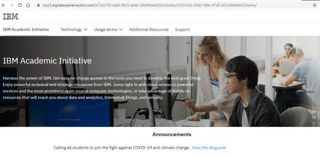 How to Create IBM Academic Initiative Cloud Account