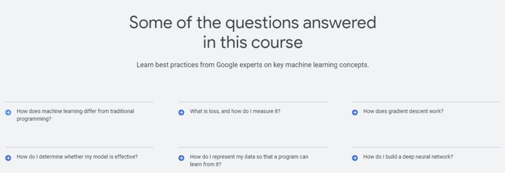 Free Google Machine Learning Crash Course offer