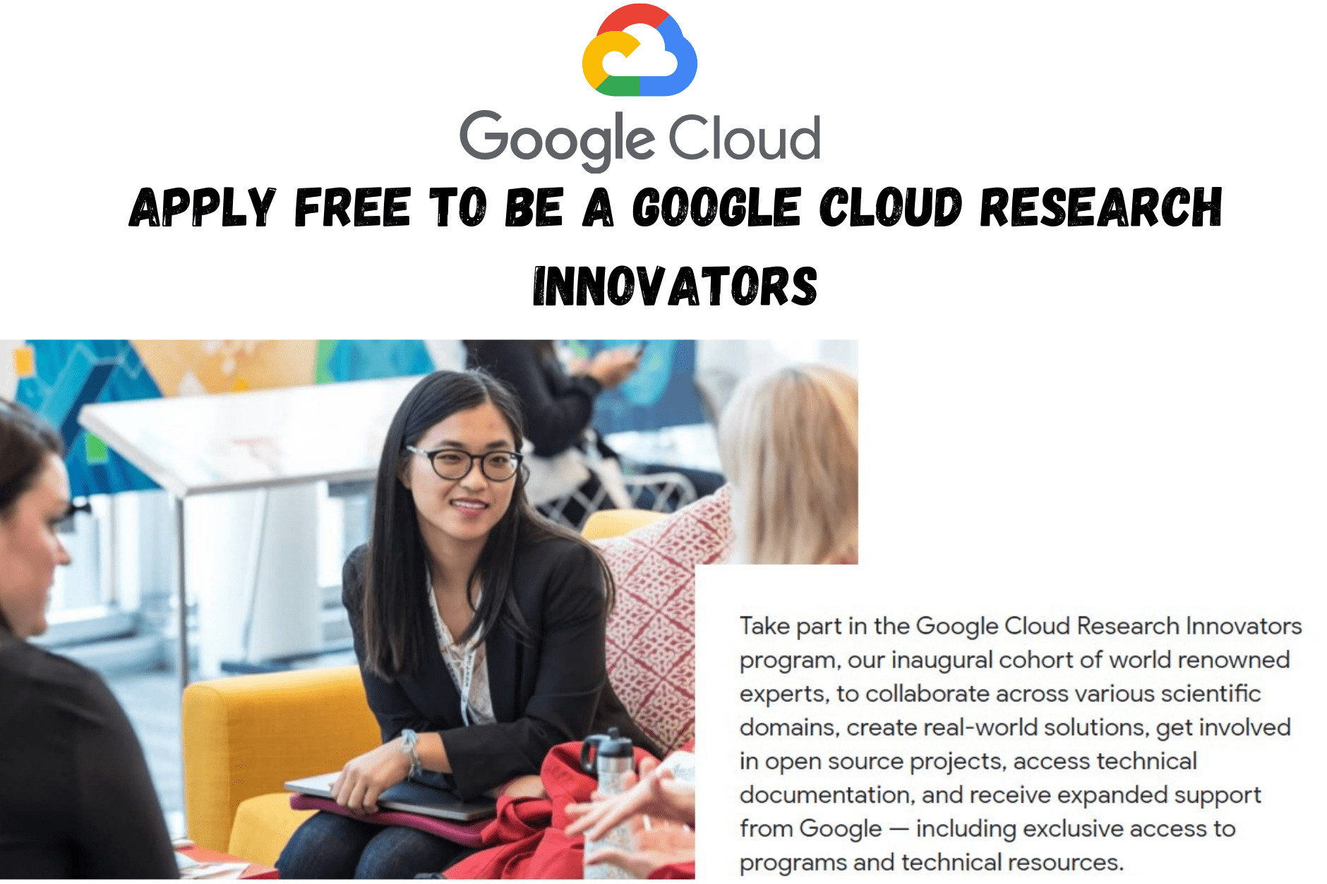 Apply free to be a Google Cloud Research Innovators